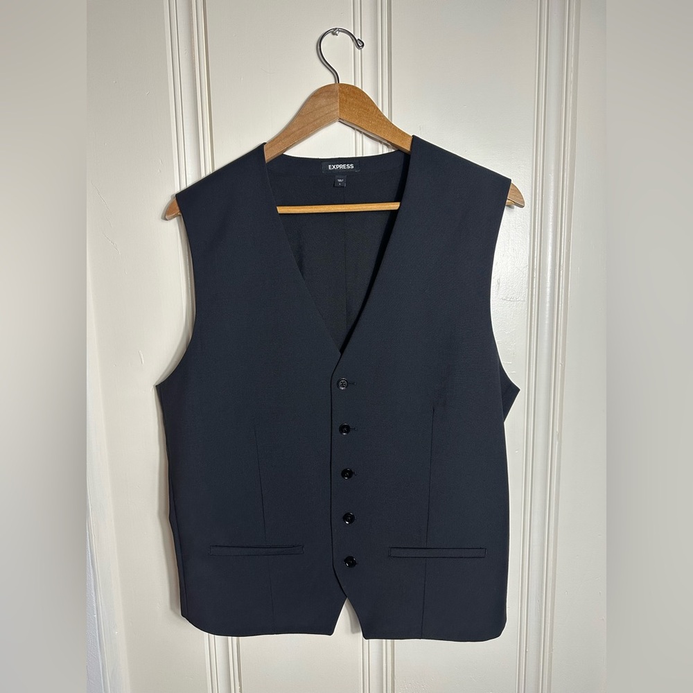 Express men’s vest, black, size Large